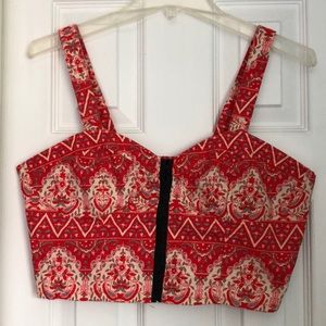 Paisley Crop Top